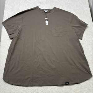 One Bone Pocket Shirt Men's Size 5 6XL Short‎ Sleeve Brown Tee Cotton Blend NWT